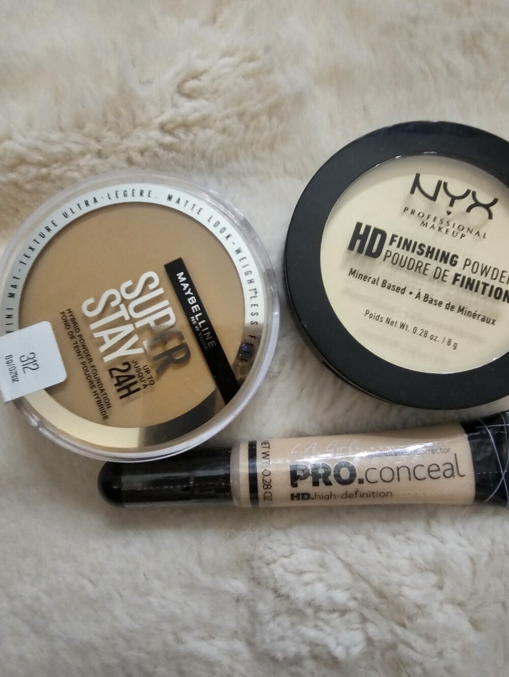 Makeup Lot. Set Of 3Maybelline Super Stay 24H Powder Foundation – 312 Warm Beige